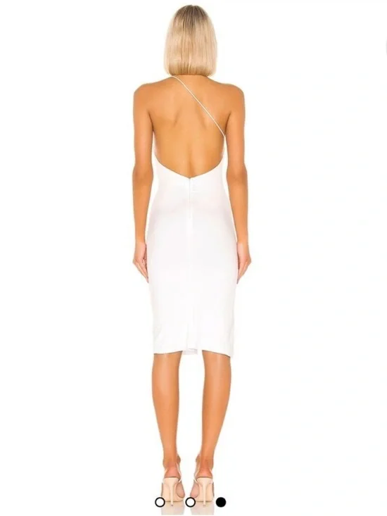 Superdown Revolve Brynn Ruched Midi Dress in White XS - Picture 4 of 10